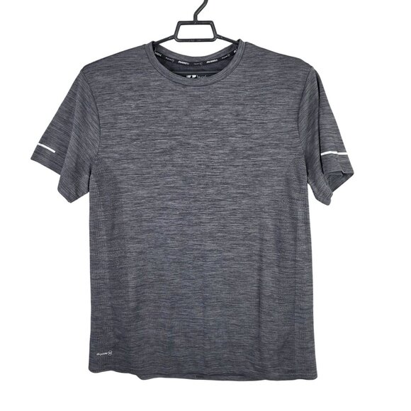 Mens Russell Training Fit Heathered Gray T Shirt Short Sleeve Nylon Blend 2XL - Picture 1 of 6